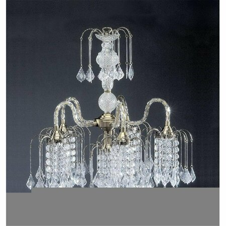 CLING Antique Brass Finish Chandelier CL425763